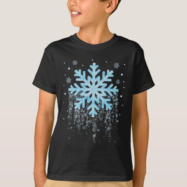 Snowflake Costume Winter-julmatchning Manar K T Shirt (Framsida)