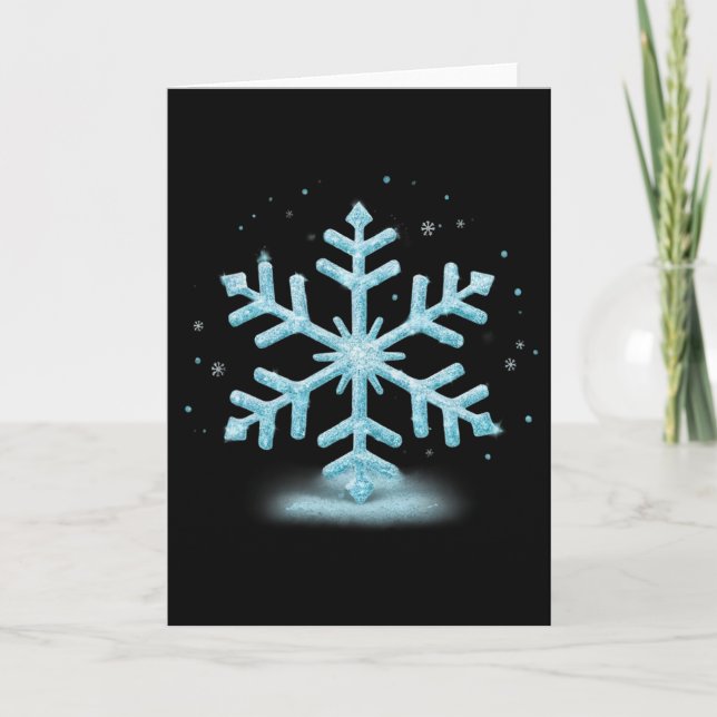 Snowflake Costume Winter-julmatchning Manar W Kort (Framsida)