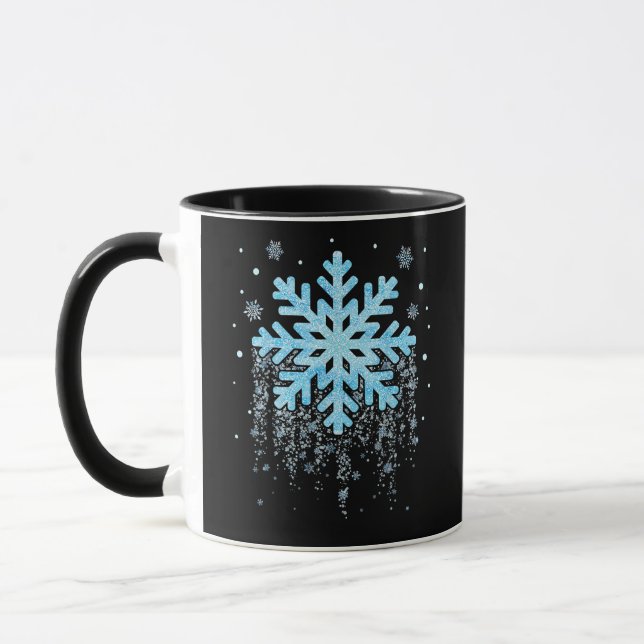 Snowflake Costume Winter-julmatchning Manar W Mugg (Vänster)