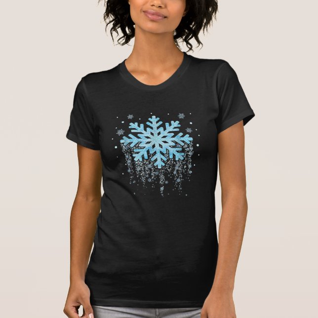 Snowflake Costume Winter-julmatchning Manar W T Shirt (Framsida)