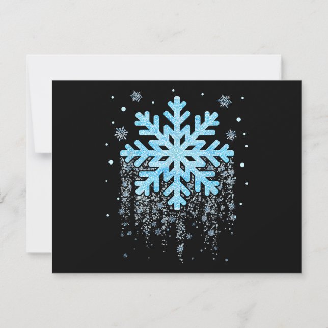 Snowflake Costume Winter-julmatchning Spara Datumet (Framsida)