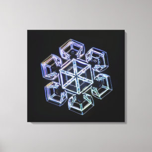 Snowflake Crystal 3 Canvastryck