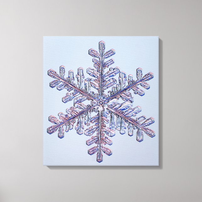 Snowflake Crystal Canvastryck (Framsida)