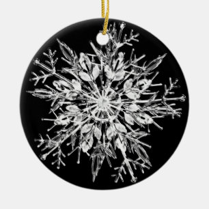 Snowflake Crystal Julgransprydnad Keramik