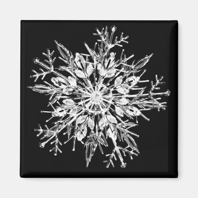 Snowflake Crystal Magnet (Framsidan)