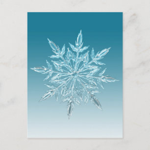 Snowflake Crystal Vykort