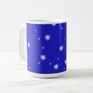 Snowflake Dance Mönster Kaffemugg
