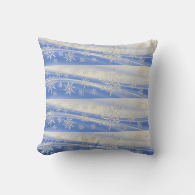 Snowflake dekorativ kudde.  "16 x 16" kudde (Framsida)