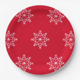 Snowflake Design jul Red Helgdag