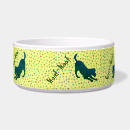 Snowflake Doggy-Grönt Pet Bowl