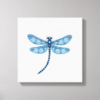Snowflake Dragonfly Spirit Canvastryck