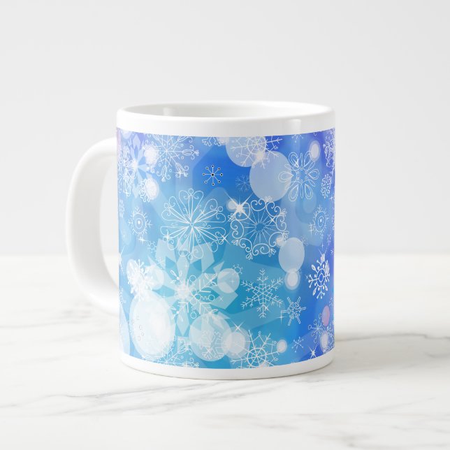 Snowflake Fantasy Jumbo Mugg (Framsida vänster)