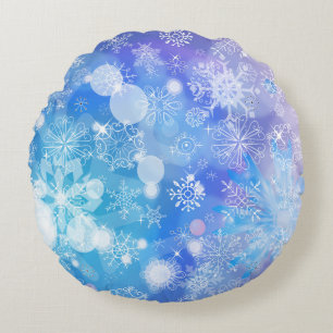 Snowflake Fantasy Rund Kudde