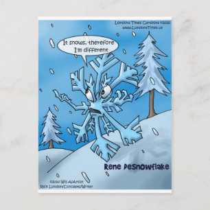 Snowflake Filosofer Roliga Gåvor T-shirts Kort Etc