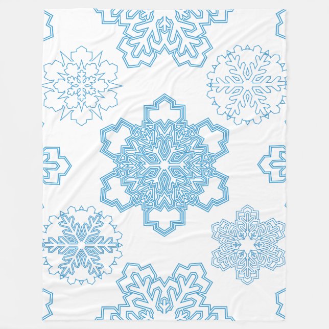 Snowflake Fleecefilt (Framsidan)