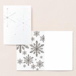 Snowflake Foil Card Folierat Kort