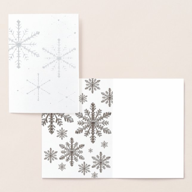 Snowflake Foil Card Folierat Kort (Display)