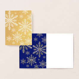Snowflake Folierat Kort