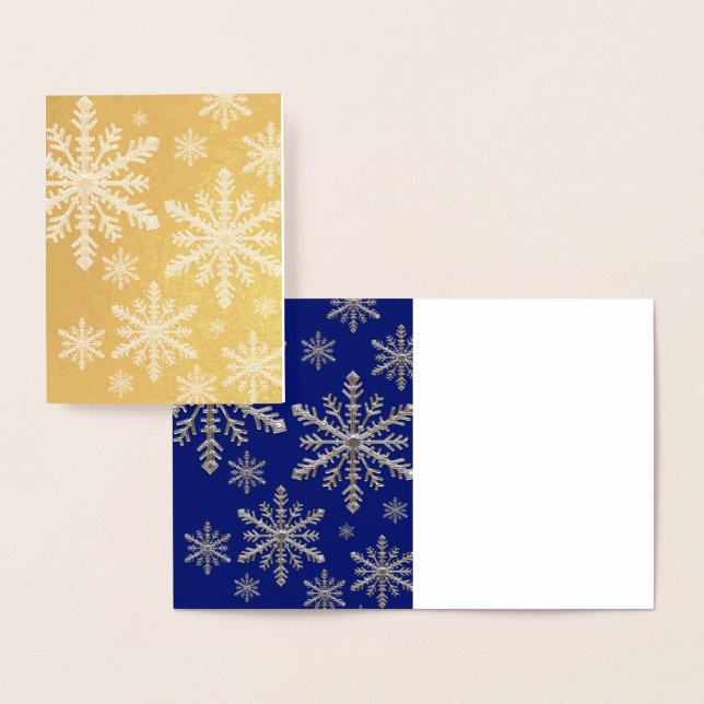 Snowflake Folierat Kort (Display)