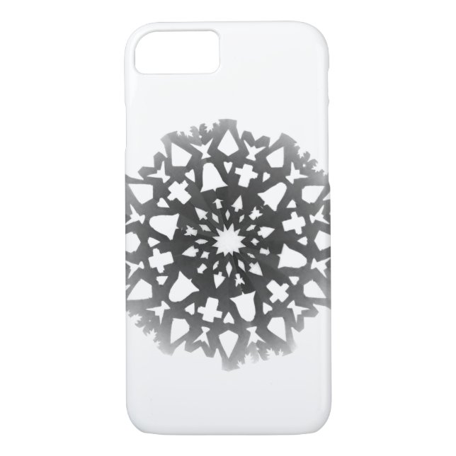 Snowflake-fonecas Case-Mate iPhone Skal (Baksida)