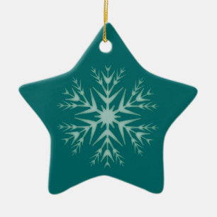 Snowflake "för första jul" - [b] julgransprydnad keramik