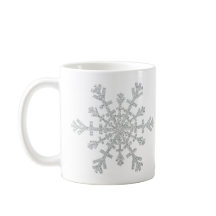 Snowflake för Vinter Silver Glitter i jul