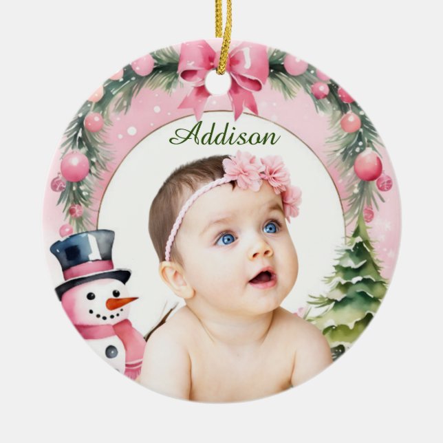 Snowflake Framed Ornament - Personlig (Framsidan)