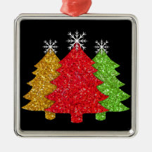 Snowflake från den rödröda grönten Julgran