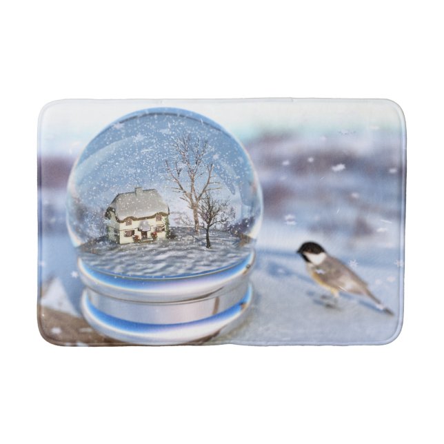 Snowflake Globe Bath Mat Badrumsmatta (Framsidan)