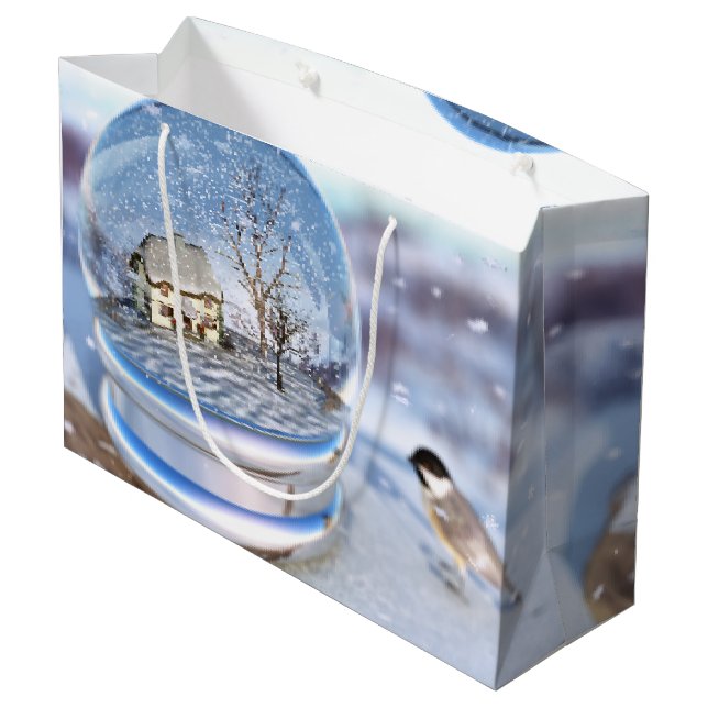 Snowflake Globe Gift Bag (Baksidan Vinklad)