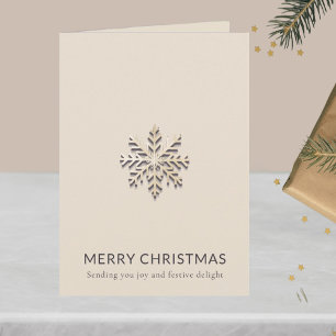 Snowflake God jul Card Kort