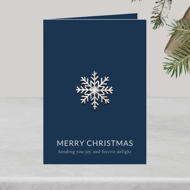 Snowflake God jul Card Kort (Skapare uppladdad)