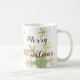 Snowflake God jul-skript Kaffemugg