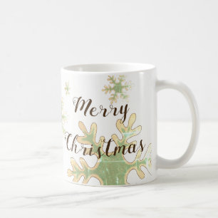 Snowflake God jul-skript Kaffemugg