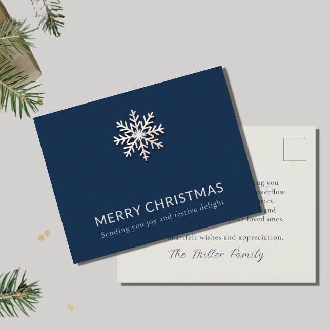 Snowflake God jul vykort (Skapare uppladdad)