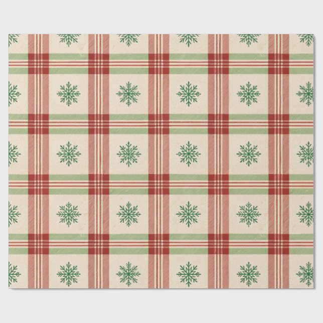 Snowflake Grid Presentpapper (Platt)