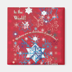 Snowflake Hälsning I Magnet