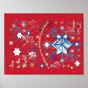 Snowflake Hälsning I Poster