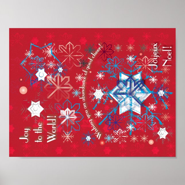 Snowflake Hälsning I Poster (Framsidan)