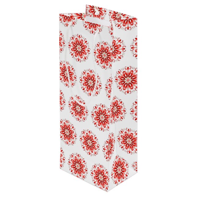 Snowflake Helgdag Gift Bag (Baksidan Vinklad)