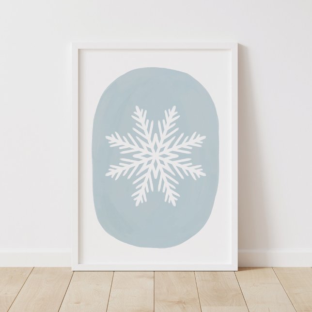 Snowflake Helgdag Home Decor Wall Art Poster (Skapare uppladdad)
