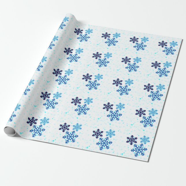 Snowflake Helgdag Presentpapper (Utrullad)