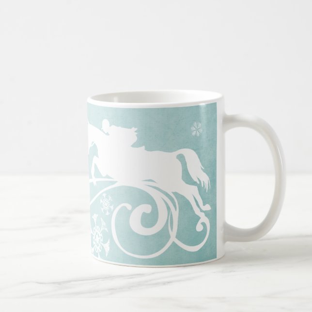 Snowflake Horse Helgdag jul Kaffemugg (Höger)