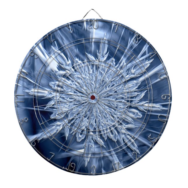 Snowflake Ice Crystal Darttavla (Framsidan)