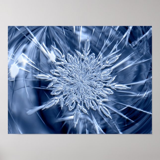Snowflake Ice Crystal Poster (Framsidan)