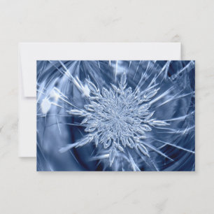 Snowflake Ice Crystal Tack Kort