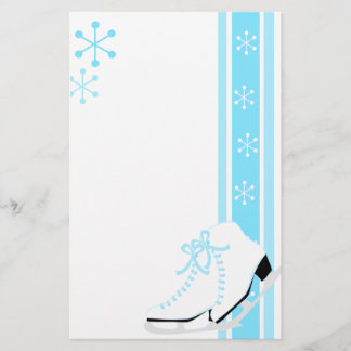 Snowflake Ice Skates Brevpapper