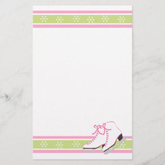 Snowflake Ice Skates Brevpapper