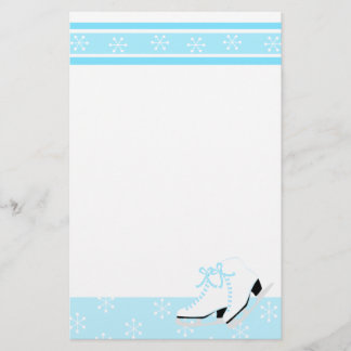 Snowflake Ice Skates Brevpapper