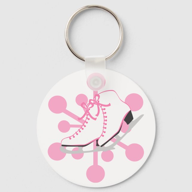 Snowflake Ice Skates Nyckelring (Framsida)